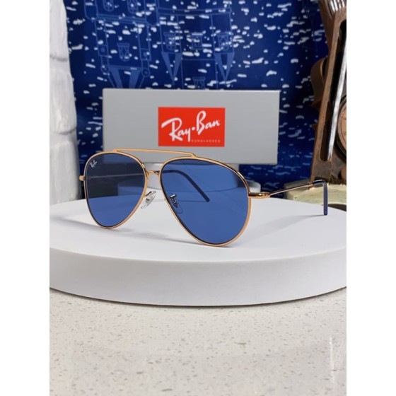 Ray-Ban RB3025 Classic Aviator Sunglasses (Blue Mirrored)